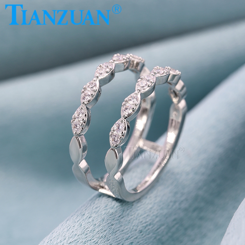 Vintage แหวนคู่ 925 เงินสเตอร์ - Moissanite Ring บทวิจารณ์และราคา