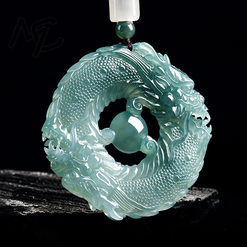 หยกธรรมชาติแท้ สีฟ้าน้ำทะเล หย - Jewelry & Watches Sp Z Oo Ul Frezerów 3 บทวิจารณ์และราคา