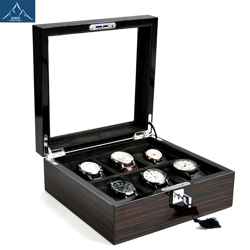 กล่องใส่นาฬิกาไม้เคลือบเงา Hxl - Watch Display Box บทวิจารณ์และราคา
