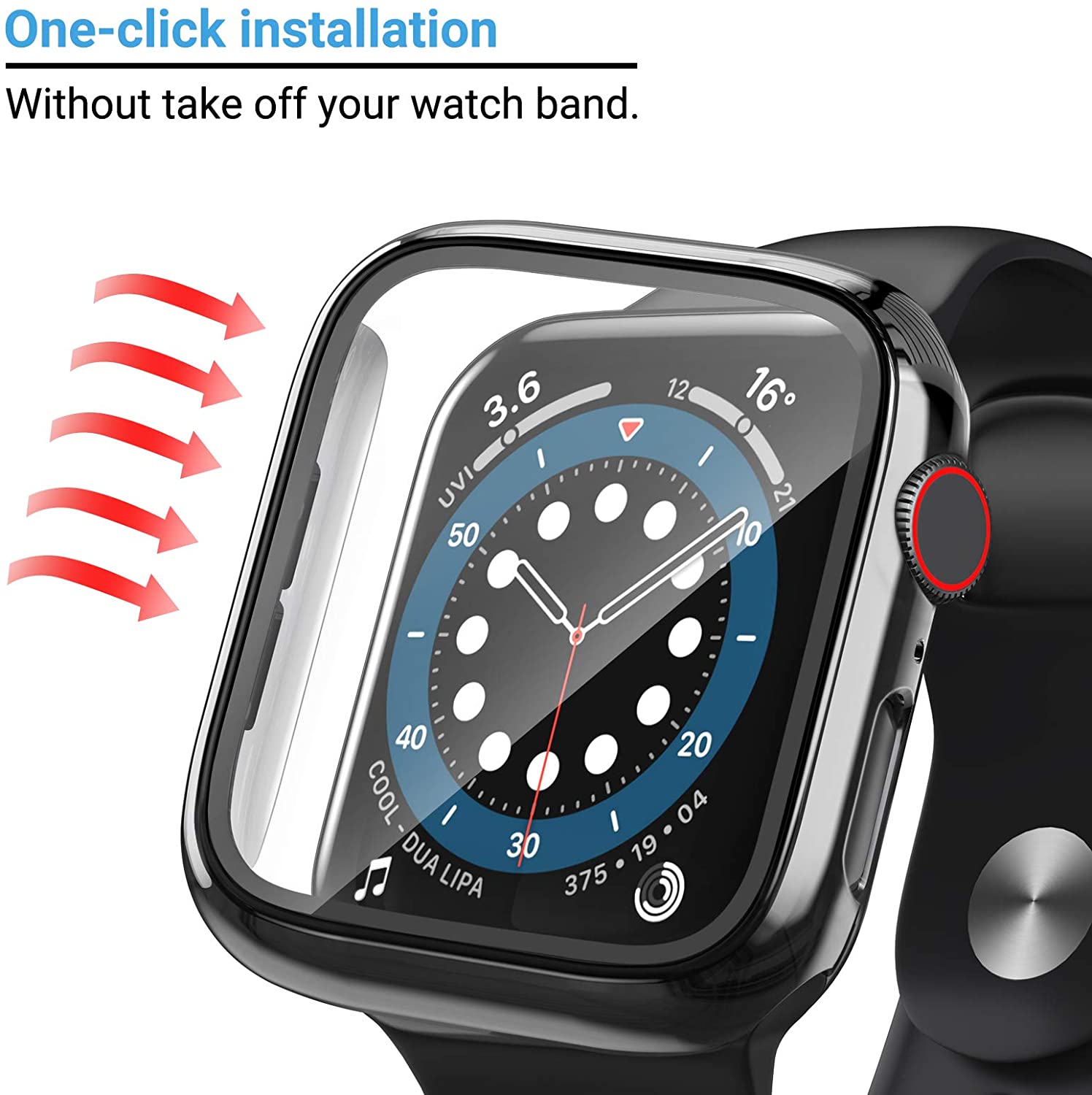 แก้ว + ฝาครอบสําหรับ Apple Wat - Jewelry Smart Watches บทวิจารณ์และราคา