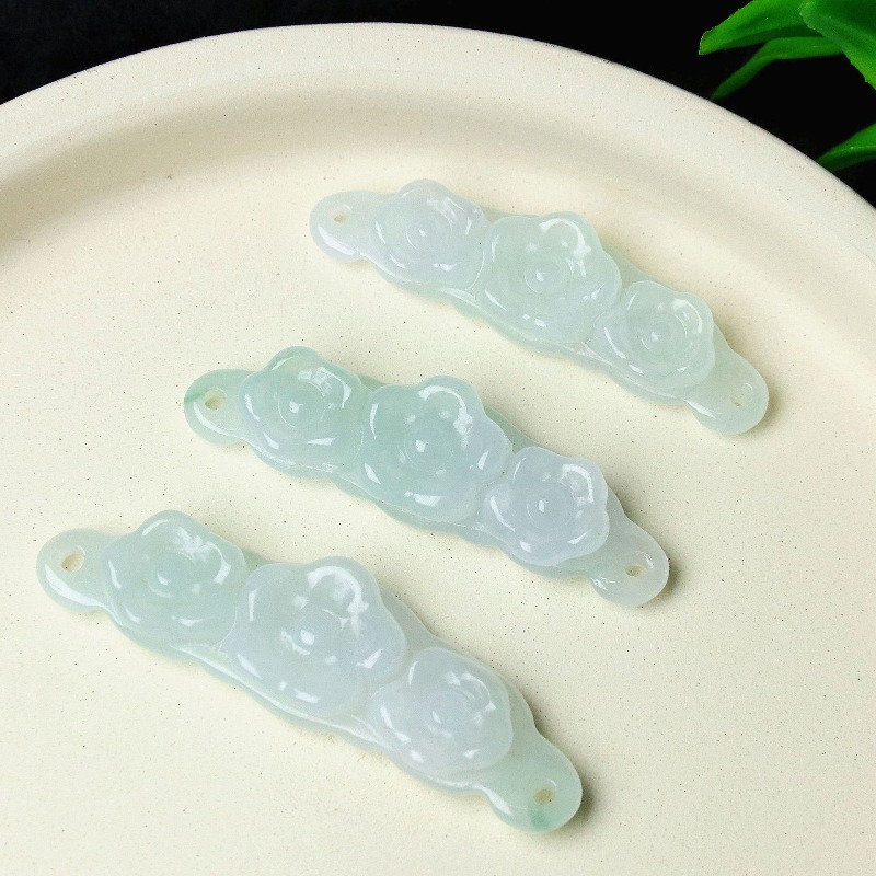 1 ชิ้น จี้หยกธรรมชาติรูปดอกไม้ - Jewelry & Watches Sp Z Oo Ul Frezerów 3 บทวิจารณ์และราคา