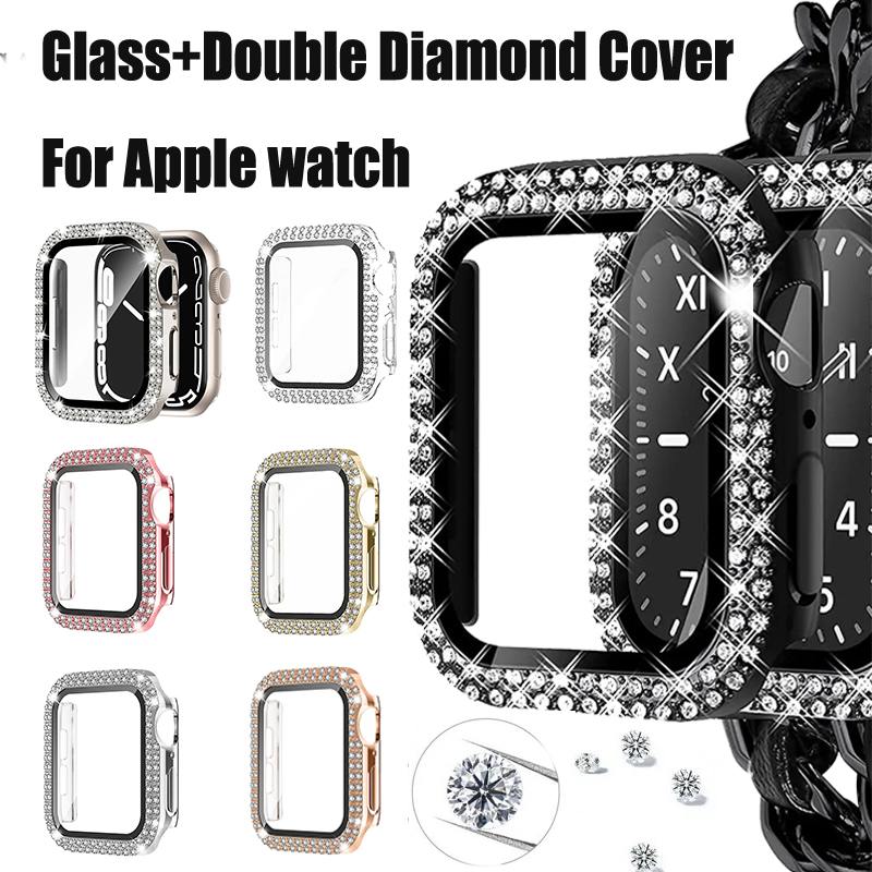 แก้ว + เพชรสําหรับ Apple Watch - Jewelry Smart Watches บทวิจารณ์และราคา