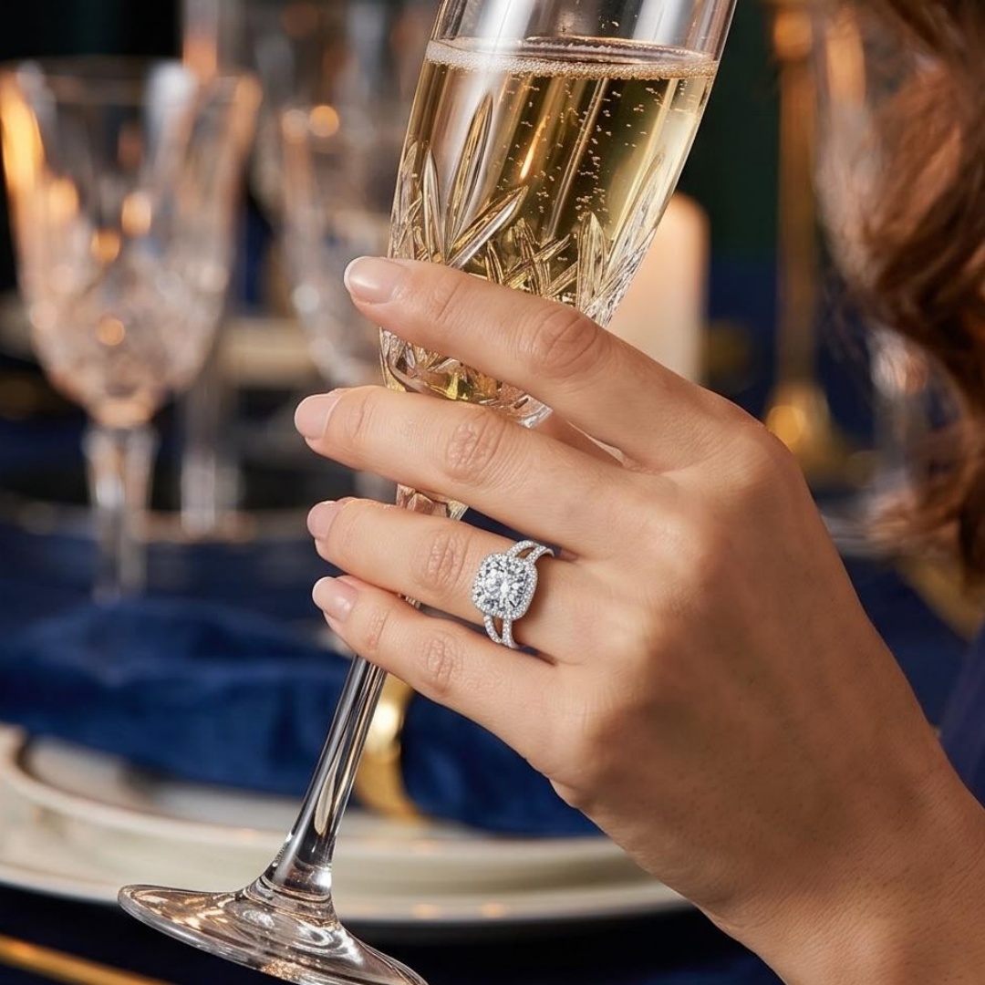 แหวนเงินแท้ 925 สุดหรูสำหรับผู - Statement Cocktail Ring บทวิจารณ์และราคา