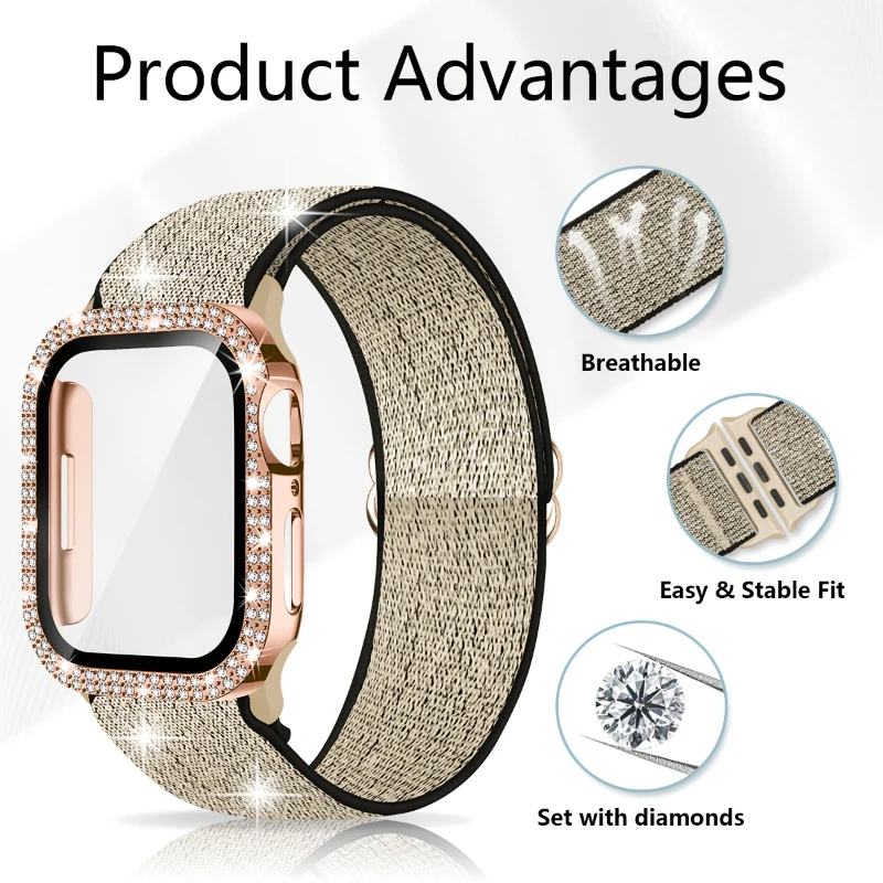 + สําหรับ Apple Watch 45 มม.41 - Jewelry Smart Watches บทวิจารณ์และราคา