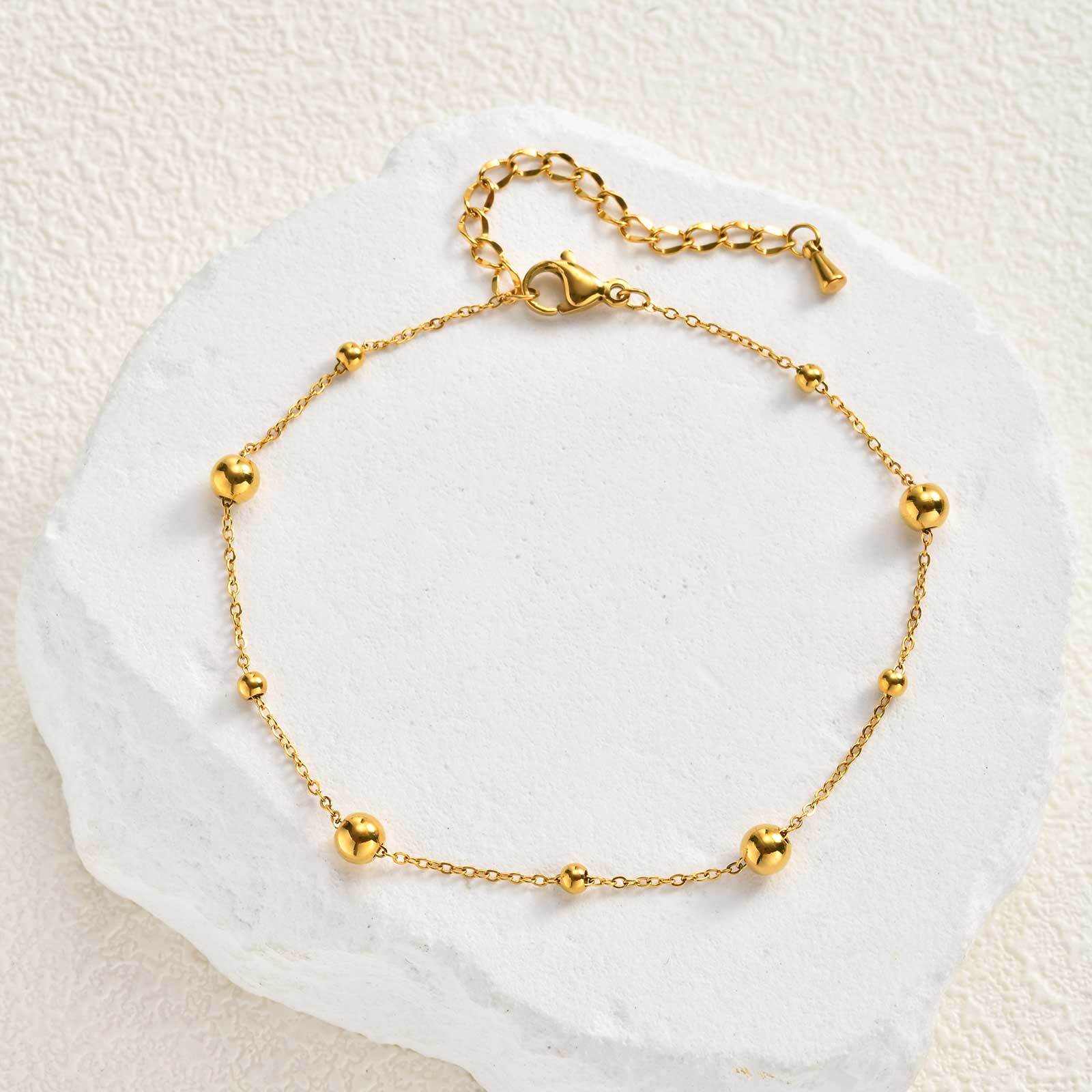 กำไลข้อเท้าลูกปัดสแตนเลส Vnox  - Jc Jewelry & Watches บทวิจารณ์และราคา