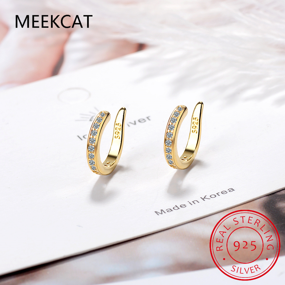 925 เงินสเตอร์ลิง Full Moissan - Ear Cuff No Piercing บทวิจารณ์และราคา