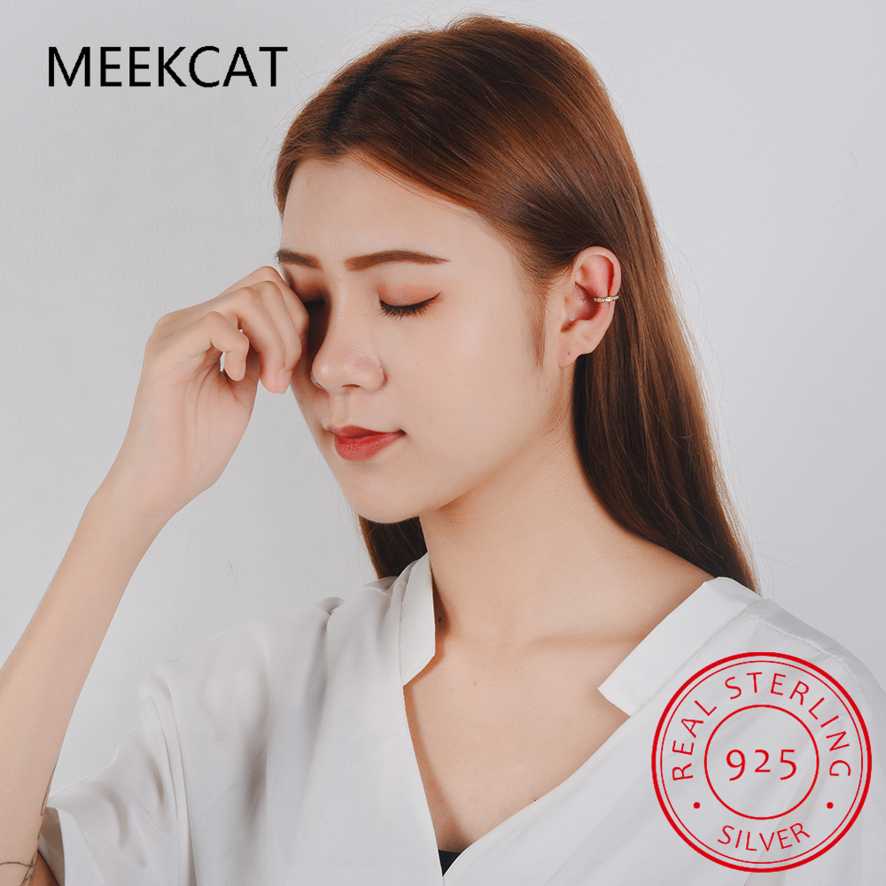 925 เงินสเตอร์ลิง Full Moissan - Ear Cuff No Piercing บทวิจารณ์และราคา