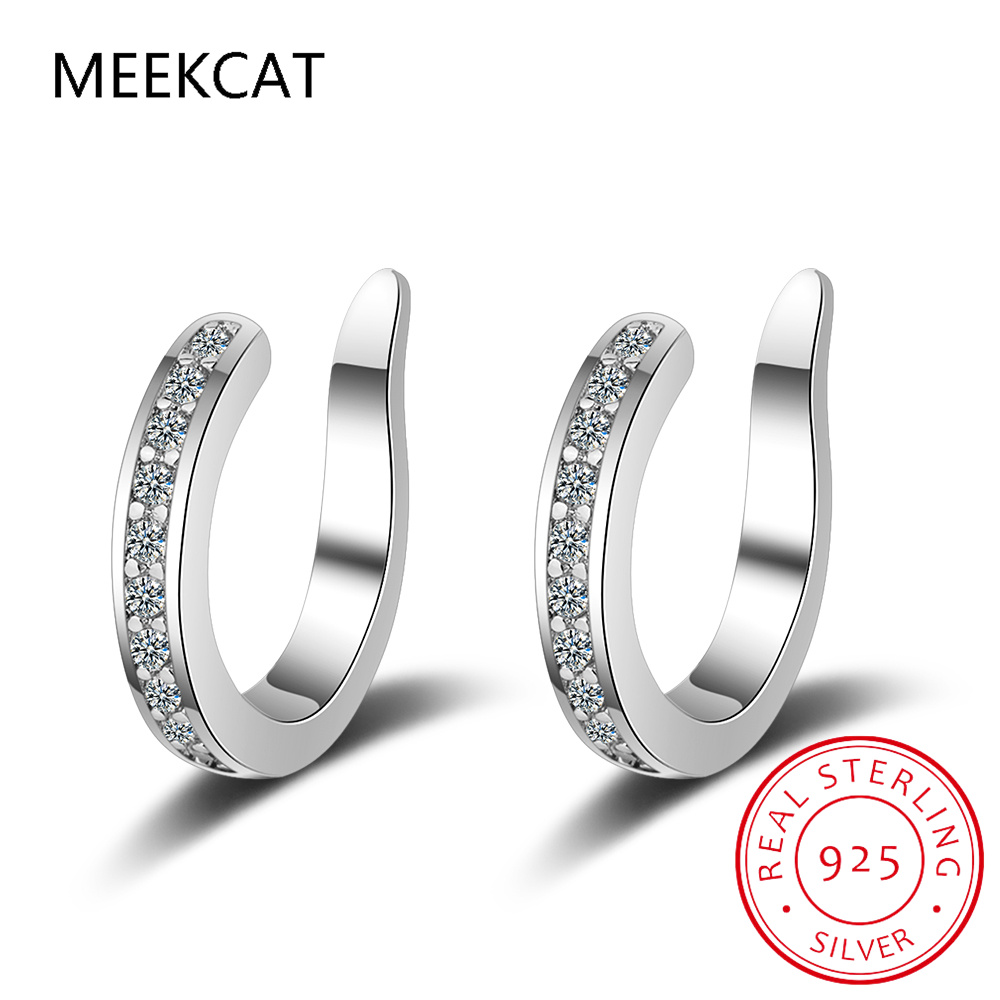 925 เงินสเตอร์ลิง Full Moissan - Ear Cuff No Piercing บทวิจารณ์และราคา