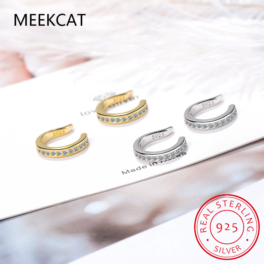 925 เงินสเตอร์ลิง Full Moissan - Ear Cuff No Piercing บทวิจารณ์และราคา