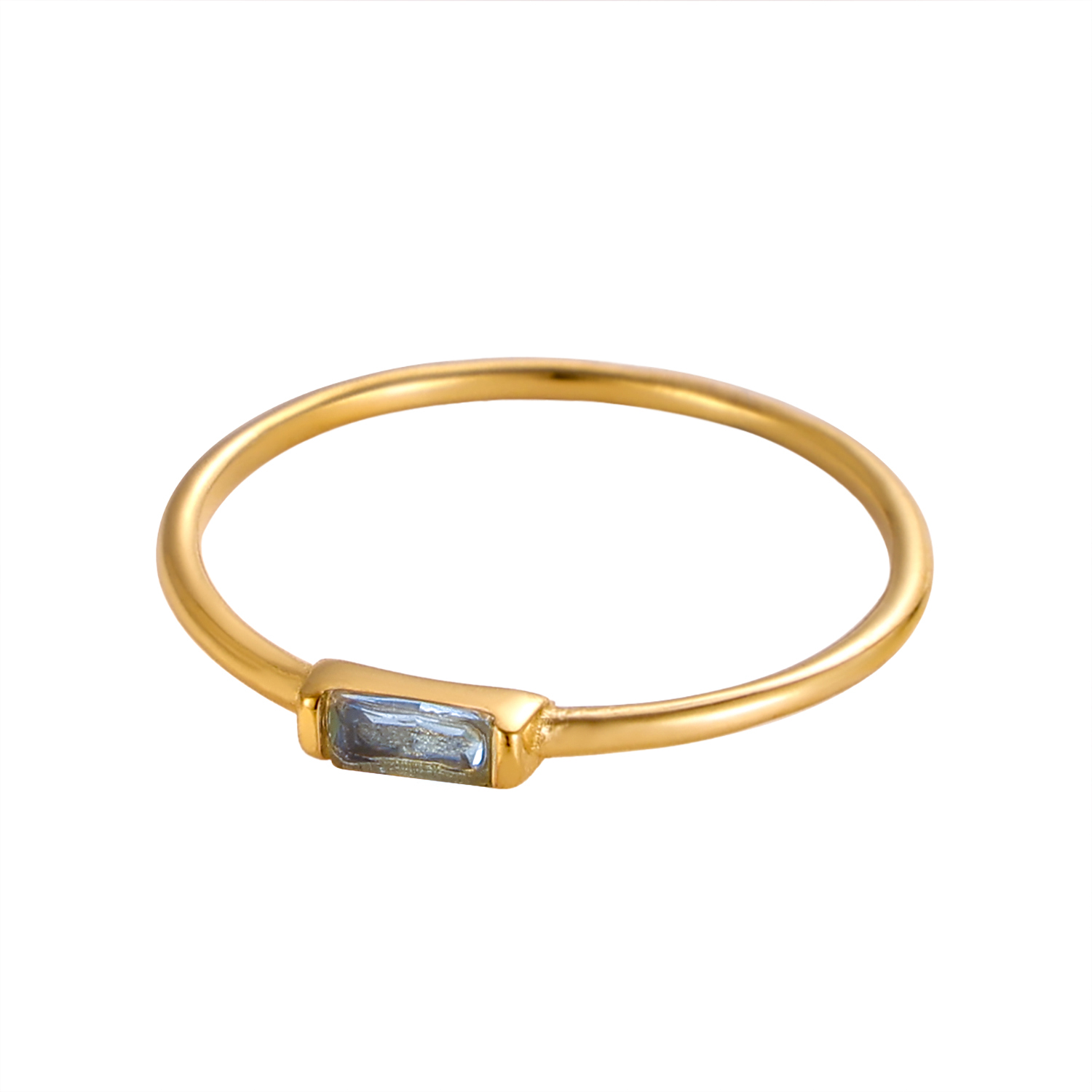 CARLIDANA Mimalist 18K Gold Pl - Birthstone Ring Set บทวิจารณ์และราคา