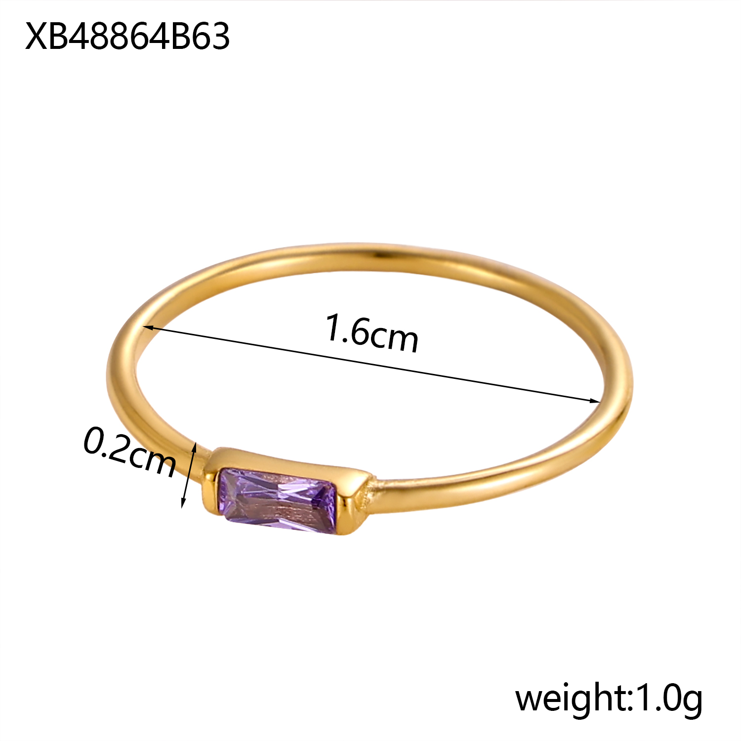 CARLIDANA Mimalist 18K Gold Pl - Birthstone Ring Set บทวิจารณ์และราคา