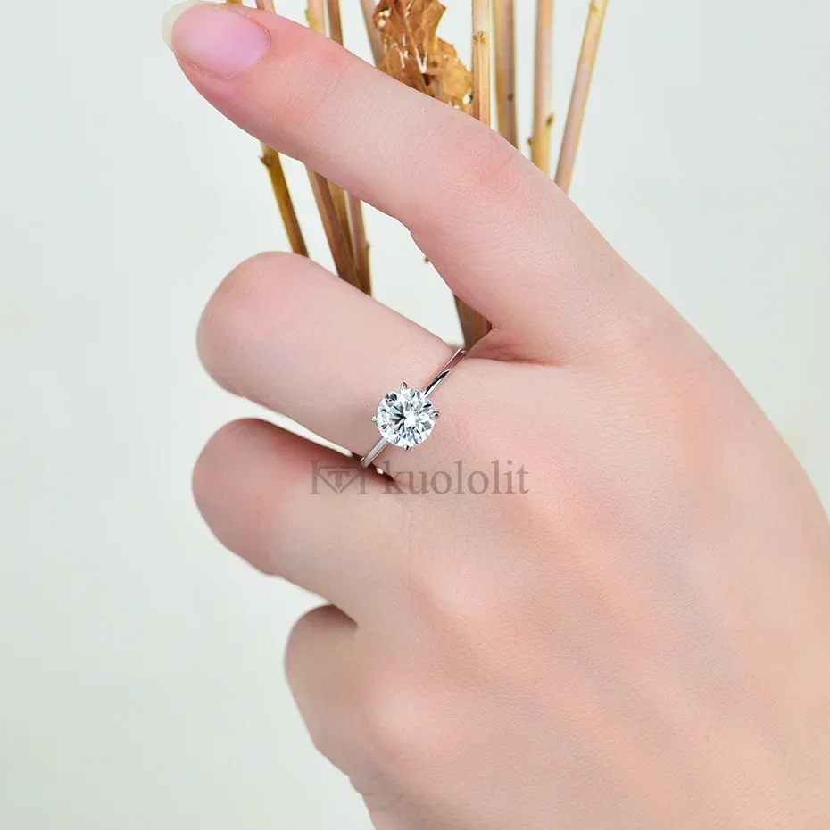 แหวนหมั้นและแต่งงานสำหรับผู้หญ - Moissanite Ring บทวิจารณ์และราคา