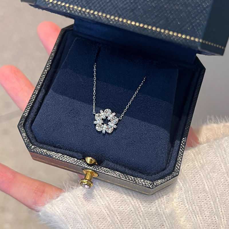 สร้อยคอเงินแท้ 925 ประดับคริสต - Crystal Choker Necklace บทวิจารณ์และราคา