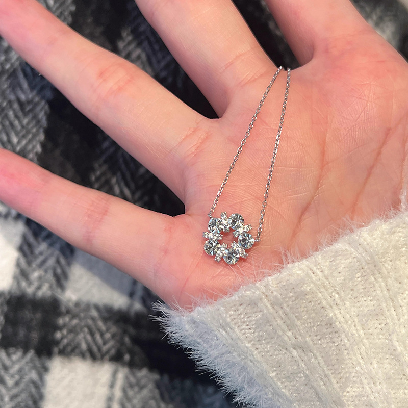 สร้อยคอเงินแท้ 925 ประดับคริสต - Crystal Choker Necklace บทวิจารณ์และราคา