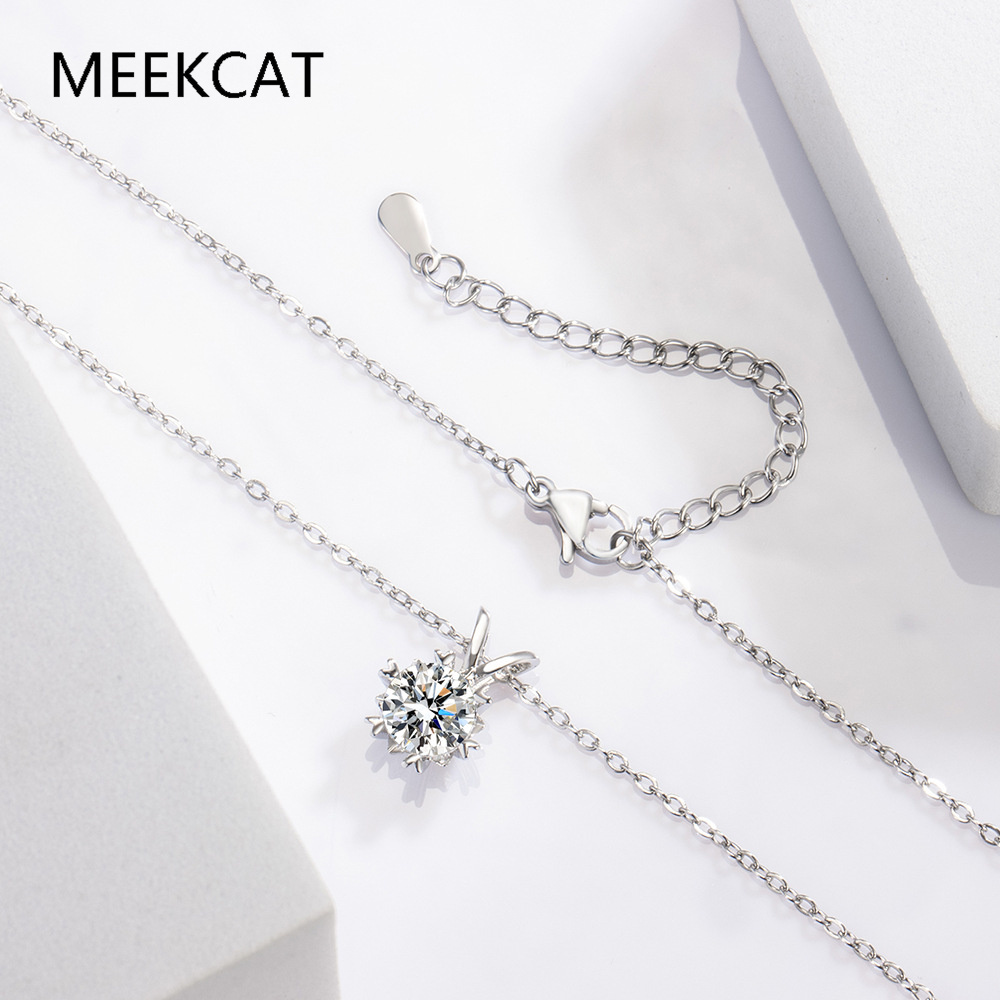 สร้อยคอโมอิสซาไนต์ทรงฮาโลสำหรั - Crystal Choker Necklace บทวิจารณ์และราคา