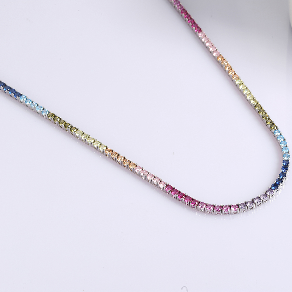 16-24นิ้ว100% รับประกันแท้925เ - Crystal Choker Necklace บทวิจารณ์และราคา
