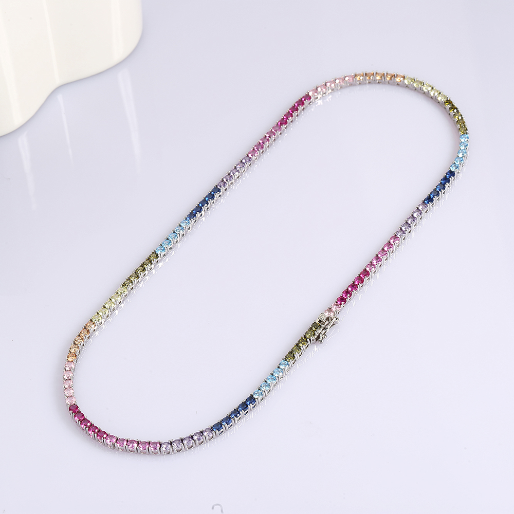 16-24นิ้ว100% รับประกันแท้925เ - Crystal Choker Necklace บทวิจารณ์และราคา