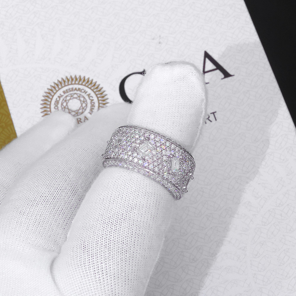 แหวนมอยส์ซาไนต์ 925 VVS เครื่อ - Moissanite Ring บทวิจารณ์และราคา