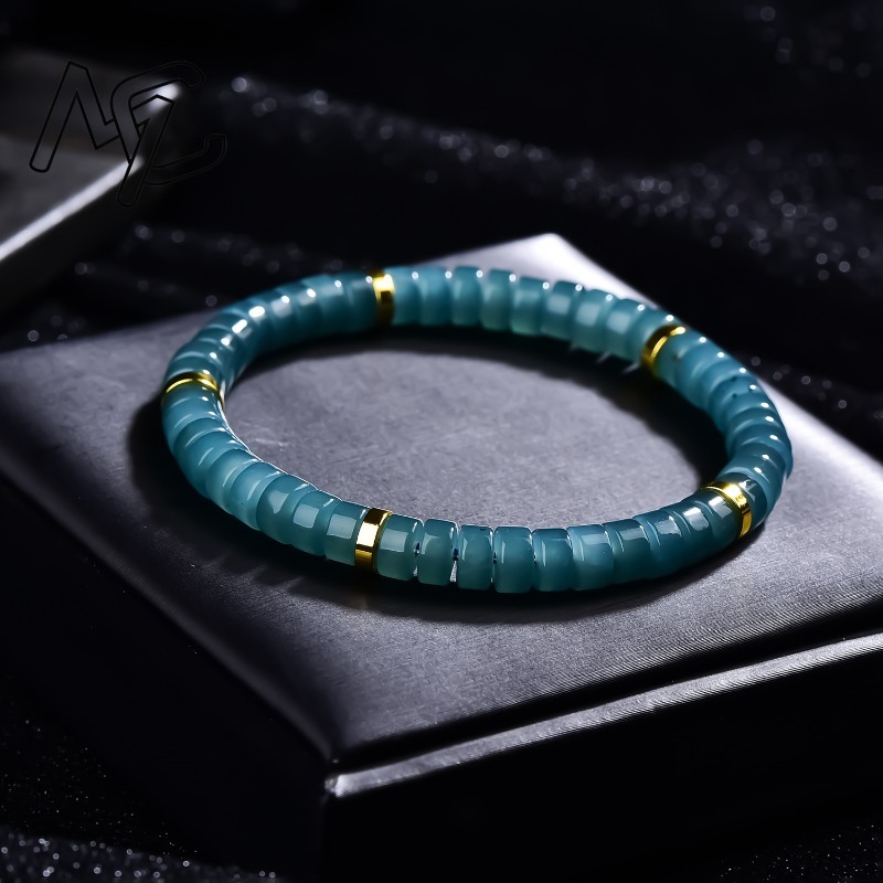 สร้อยข้อมือลูกปัดหยกธรรมชาติสี - Jewelry & Watches Sp Z Oo Ul Frezerów 3 บทวิจารณ์และราคา