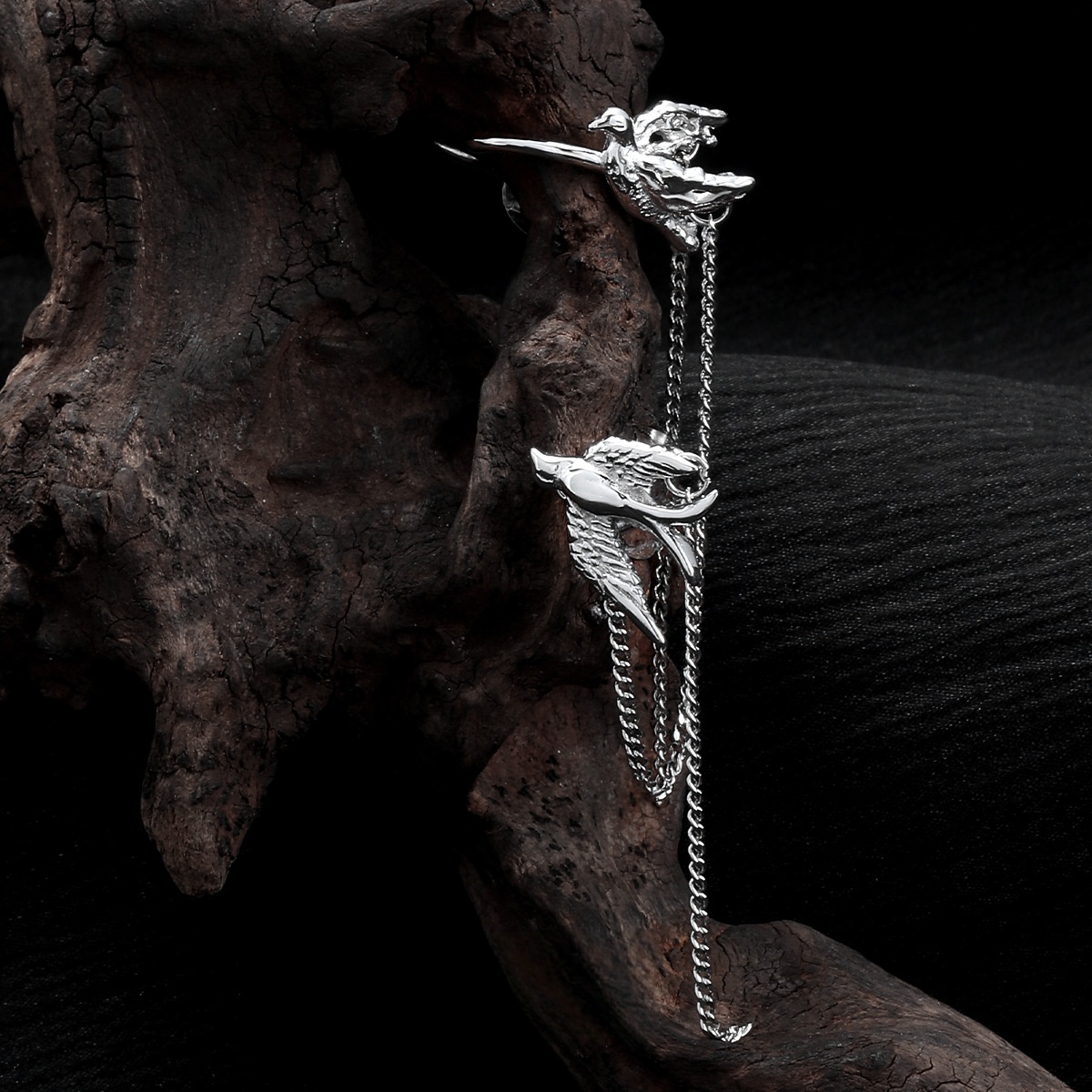 ต่างหูแบบหนีบรูปนก F.I.N.S เงิ - Ear Cuff No Piercing บทวิจารณ์และราคา
