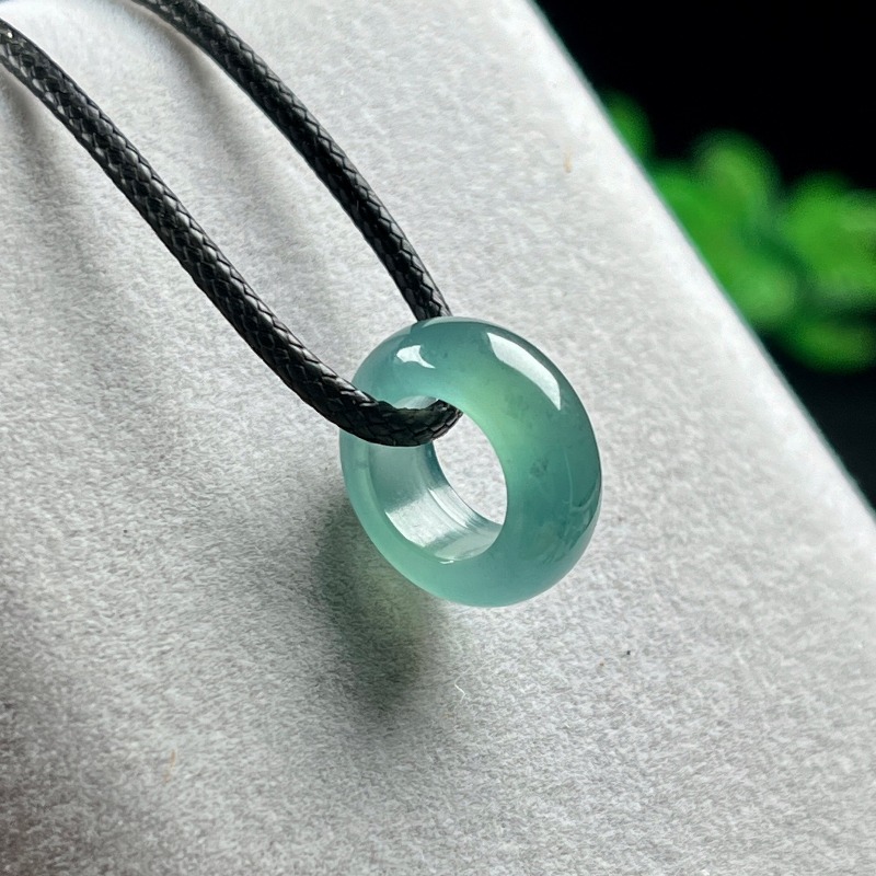 แหวนจี้หยกธรรมชาติสีฟ้าน้ำทะเล - Jewelry & Watches Sp Z Oo Ul Frezerów 3 บทวิจารณ์และราคา