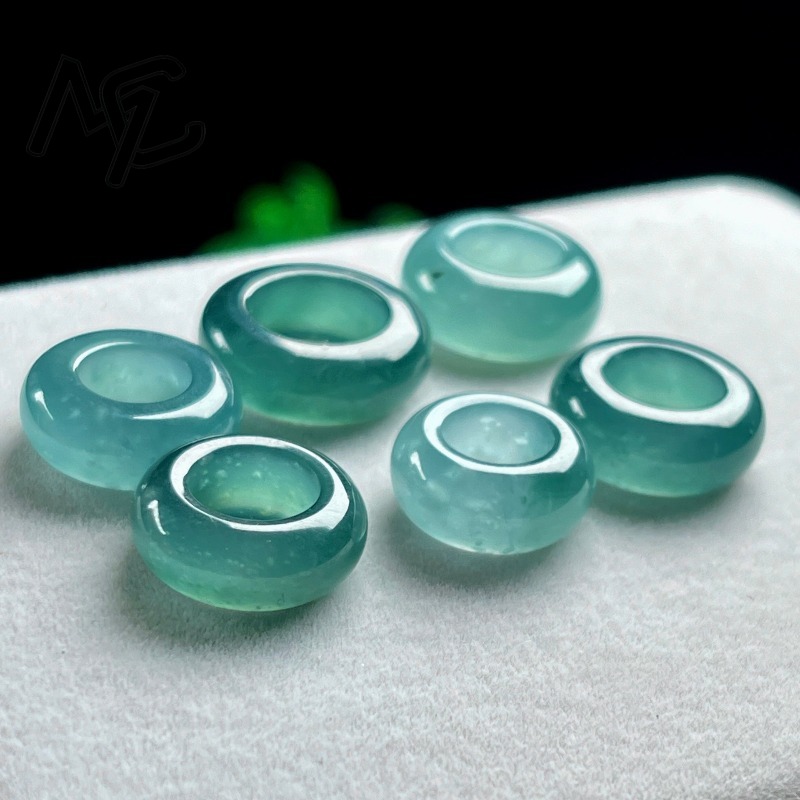 แหวนจี้หยกธรรมชาติสีฟ้าน้ำทะเล - Jewelry & Watches Sp Z Oo Ul Frezerów 3 บทวิจารณ์และราคา