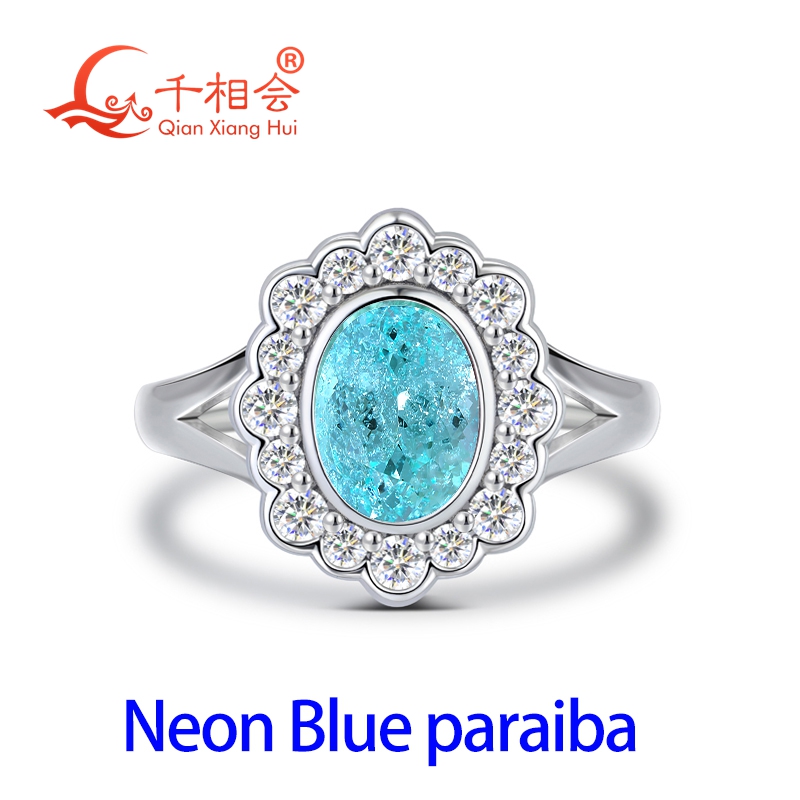 แหวนโอวัลพาราไอบาทัวร์มาลีนเพา - Moissanite Ring บทวิจารณ์และราคา