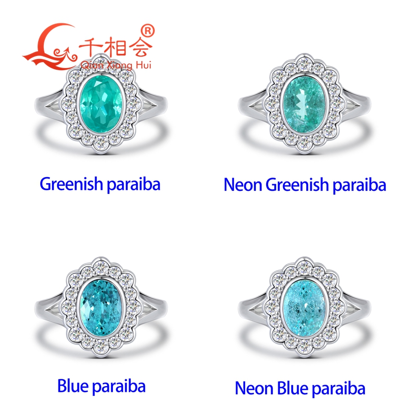 แหวนโอวัลพาราไอบาทัวร์มาลีนเพา - Moissanite Ring บทวิจารณ์และราคา
