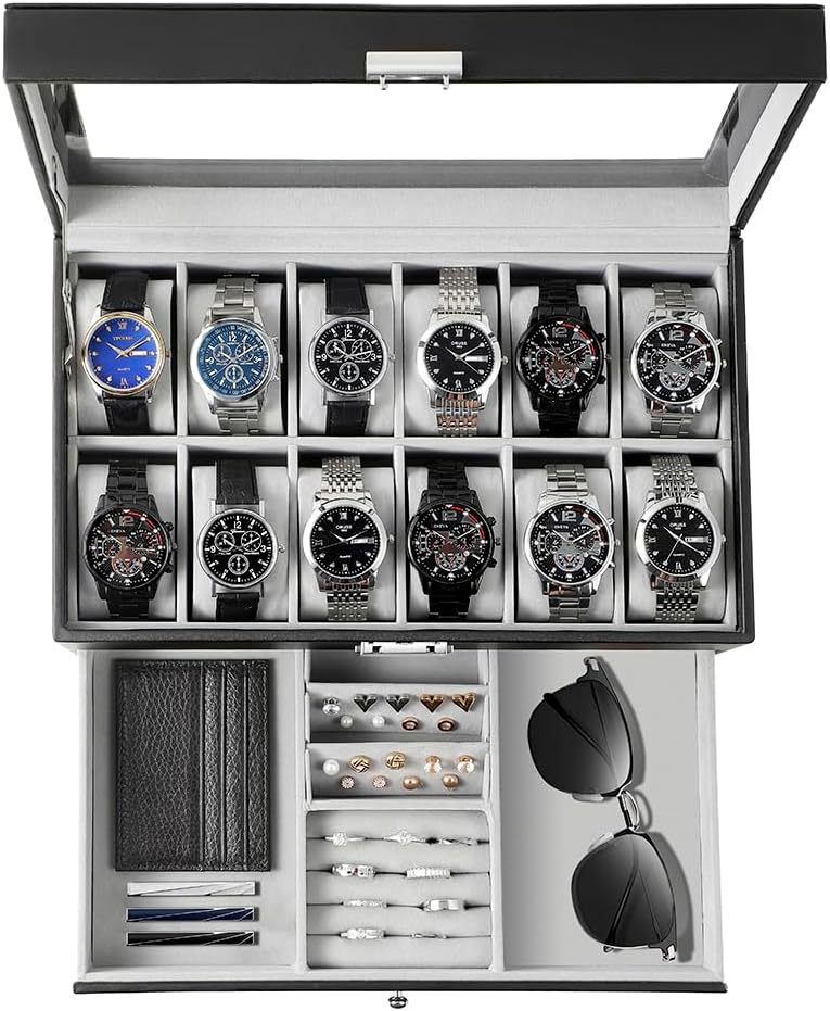 กล่องเก็บนาฬิกาสำหรับผู้ชาย ขอ - Jewelry Watches Men บทวิจารณ์และราคา