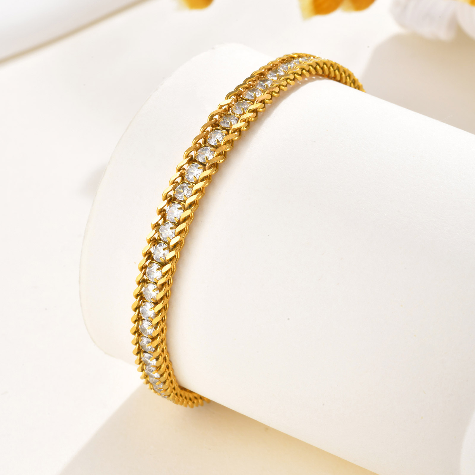 VnoxสแตนเลสสีขาวZirconผู้หญิงA - Jc Jewelry & Watches บทวิจารณ์และราคา