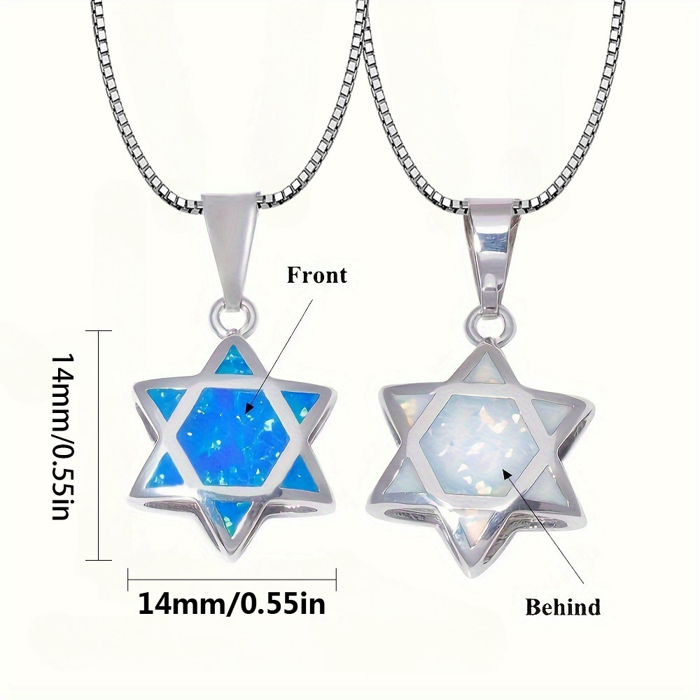 จี้สร้อยคอรูปดาวหกแฉกโอปอลแบบก - Jewelry & Watches Sp Z Oo Ul Frezerów 3 บทวิจารณ์และราคา