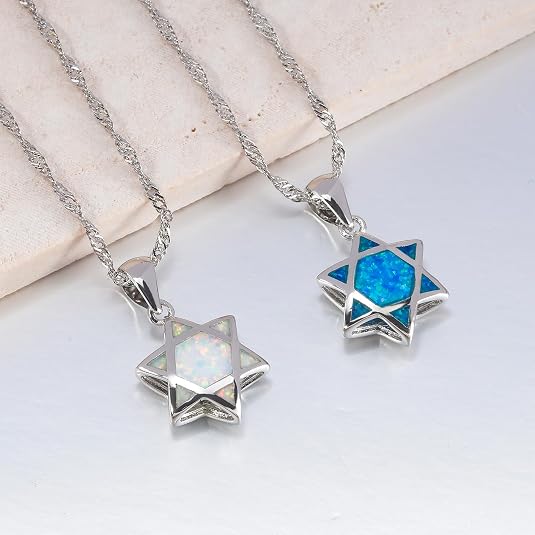 จี้สร้อยคอรูปดาวหกแฉกโอปอลแบบก - Jewelry & Watches Sp Z Oo Ul Frezerów 3 บทวิจารณ์และราคา