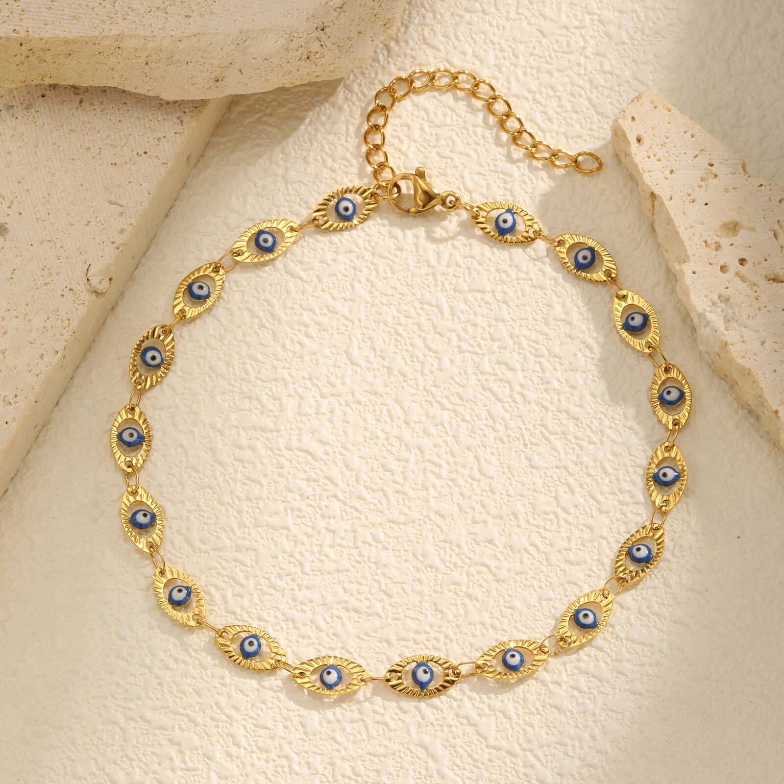 สร้อยข้อเท้าลายตาปีศาจสำหรับผู - Jc Jewelry & Watches บทวิจารณ์และราคา