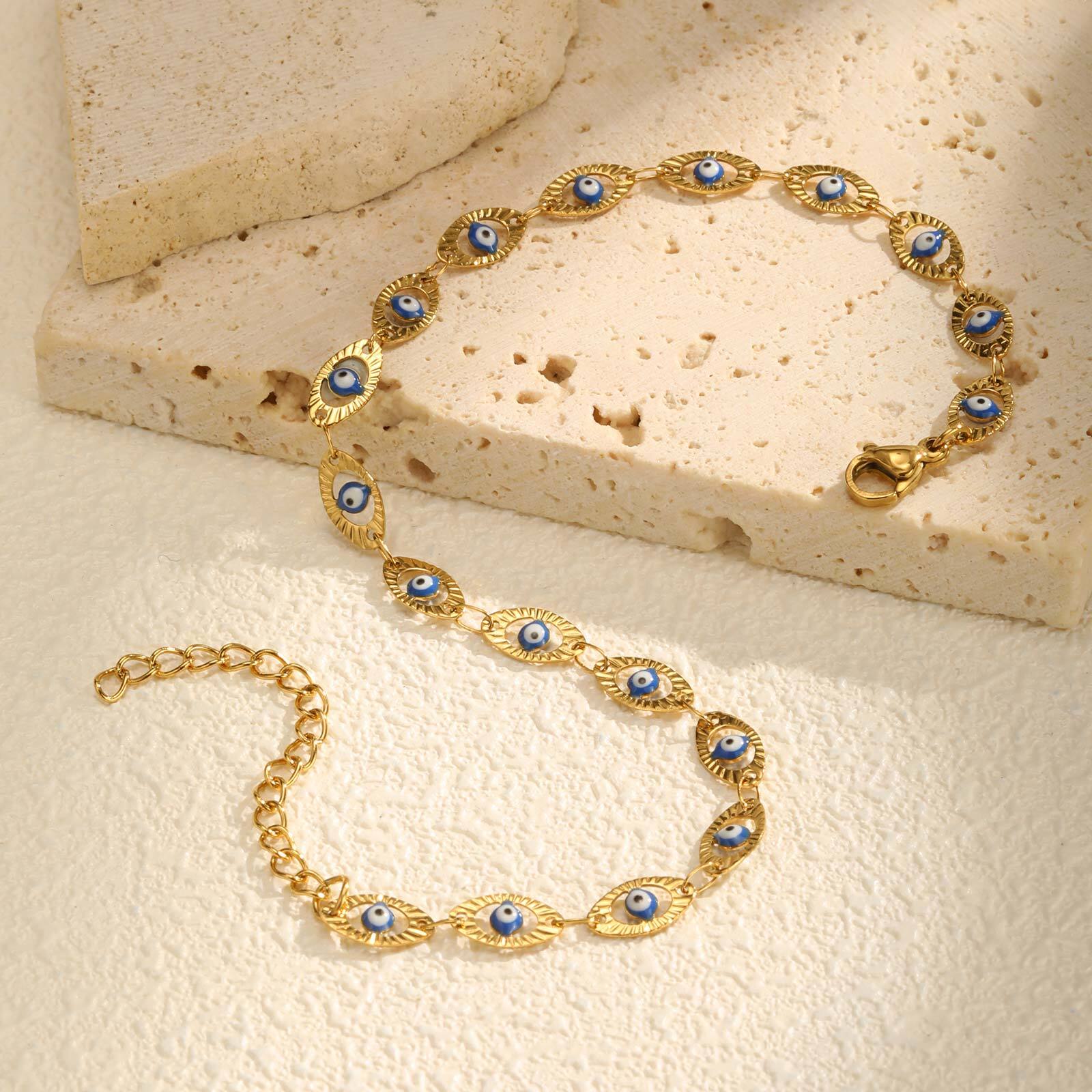สร้อยข้อเท้าลายตาปีศาจสำหรับผู - Jc Jewelry & Watches บทวิจารณ์และราคา
