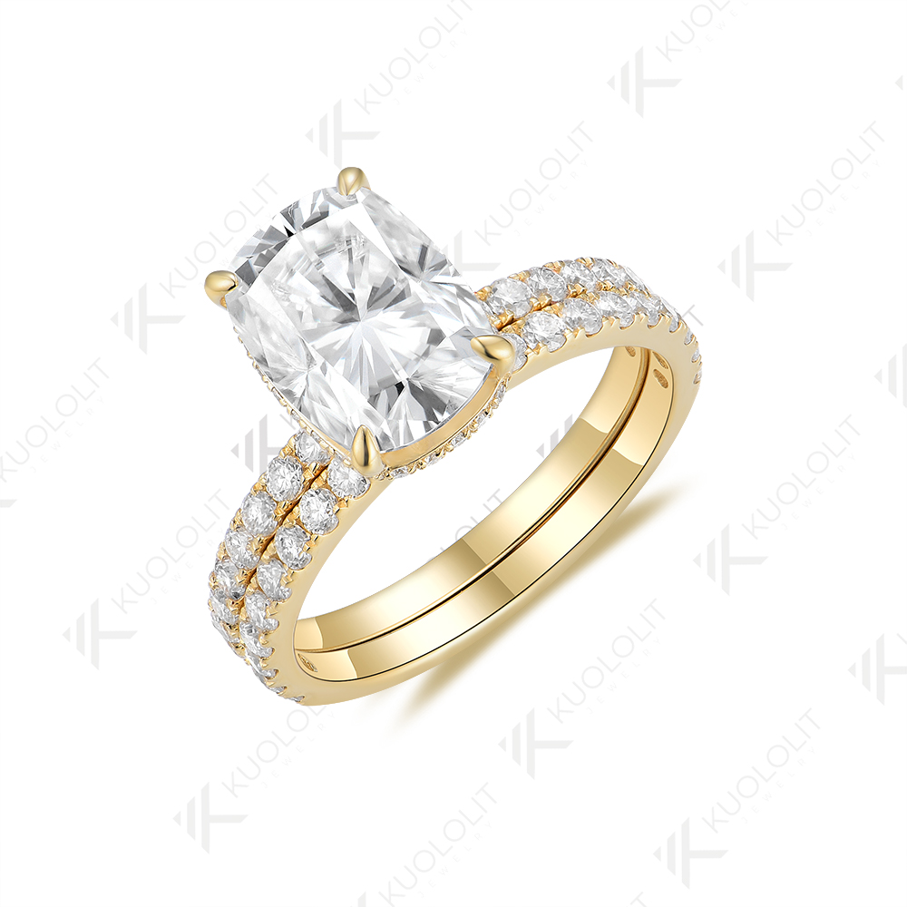 แหวนมอยซาไนต์ทรงยาวแบบไม่มีแบร - Moissanite Ring บทวิจารณ์และราคา
