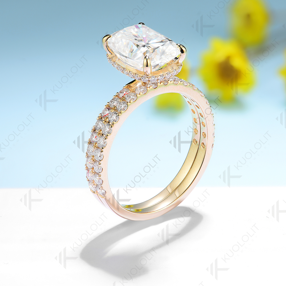 แหวนมอยซาไนต์ทรงยาวแบบไม่มีแบร - Moissanite Ring บทวิจารณ์และราคา