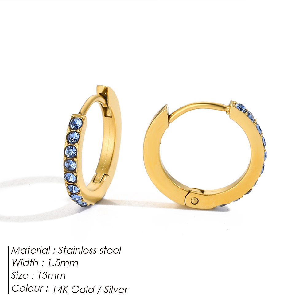 EMANCO ต่างหูห่วงสแตนเลสประดับ - Birthstone Ring Set บทวิจารณ์และราคา