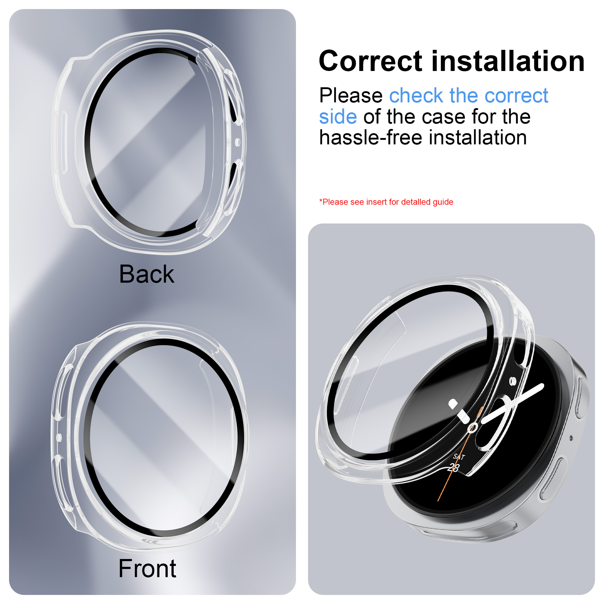 กระจกนิรภัย + PC สําหรับ Samsu - Jewelry Smart Watches บทวิจารณ์และราคา