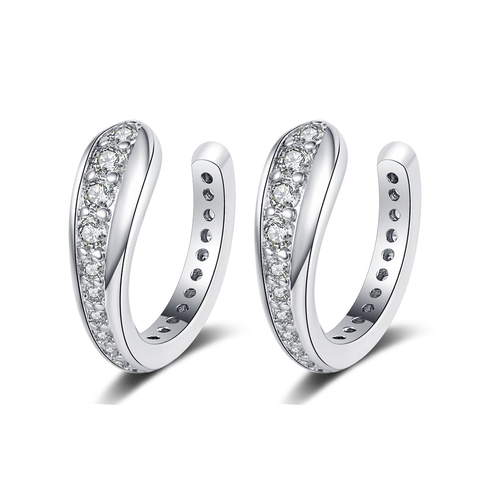 ต่างหูหนีบเงินแท้ 925 ประดับเพ - Ear Cuff No Piercing บทวิจารณ์และราคา