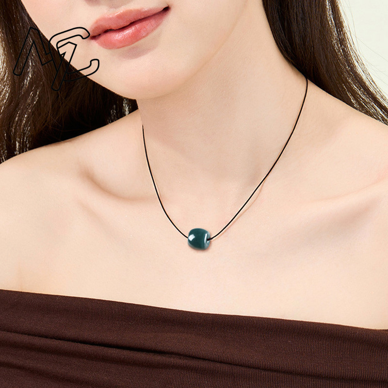 จี้สร้อยคอหยกพม่าแท้สีน้ำเงินเ - Jewelry & Watches Sp Z Oo Ul Frezerów 3 บทวิจารณ์และราคา