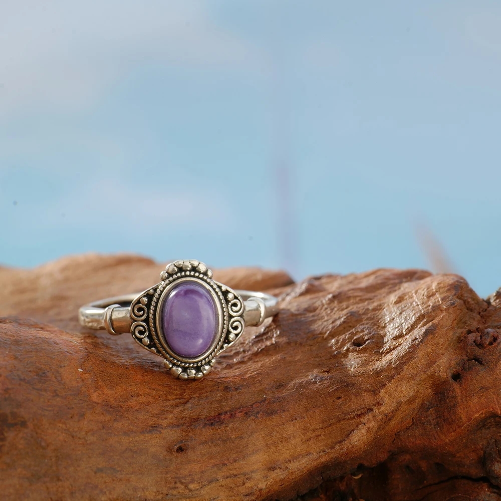 แหวนเงินแท้ 925 ปรับขนาดได้ ลา - Birthstone Ring Set บทวิจารณ์และราคา