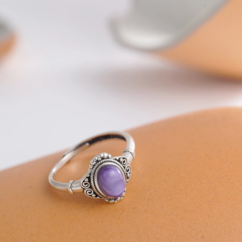 แหวนเงินแท้ 925 ปรับขนาดได้ ลา - Birthstone Ring Set บทวิจารณ์และราคา