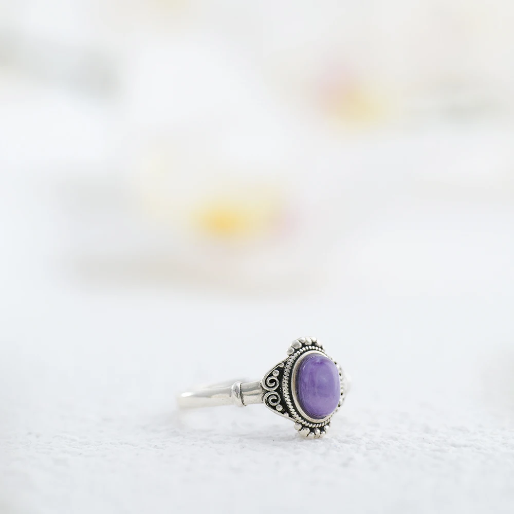 แหวนเงินแท้ 925 ปรับขนาดได้ ลา - Birthstone Ring Set บทวิจารณ์และราคา