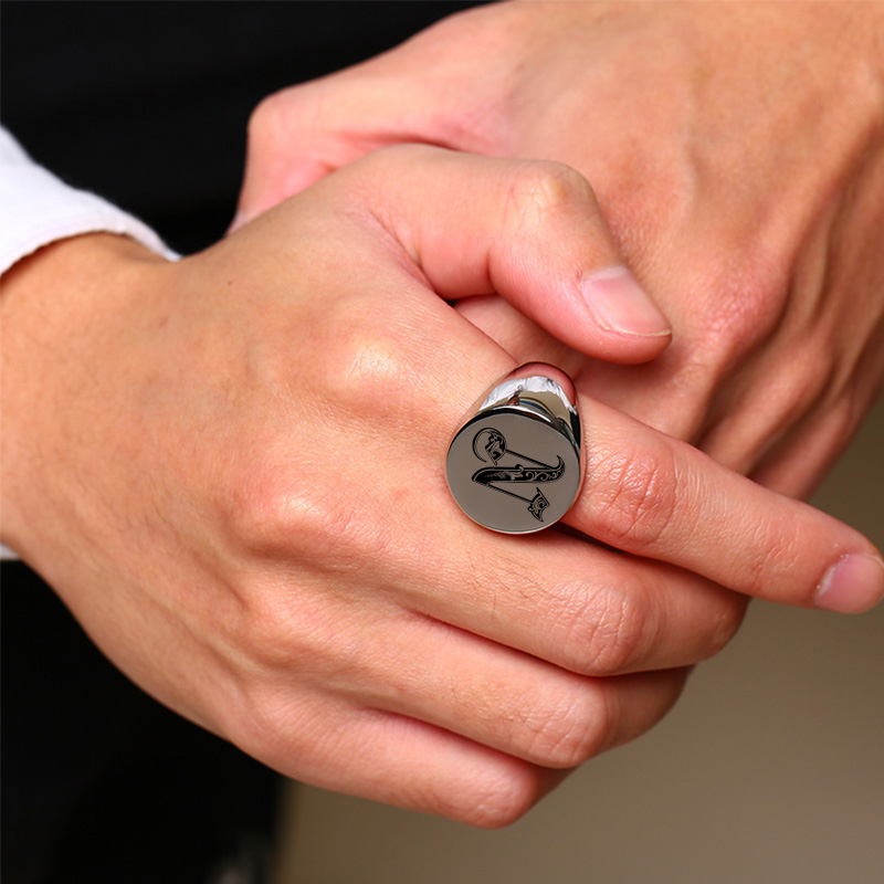 Vnox รูปแบบตัวอักษรเริ่มต้นแสต - Statement Cocktail Ring บทวิจารณ์และราคา